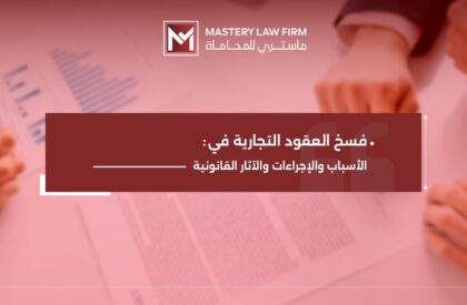 فسخ العقود التجارية